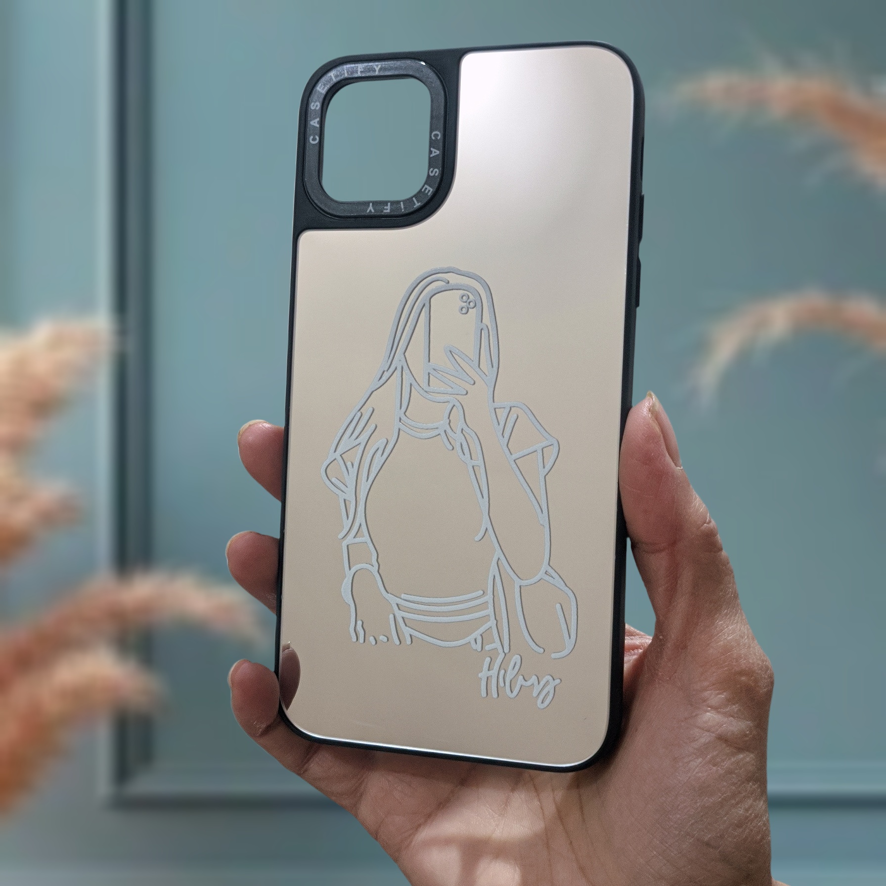 کاور آینه ای طرح دار Casetify برای اپل iPhone 11 proMax