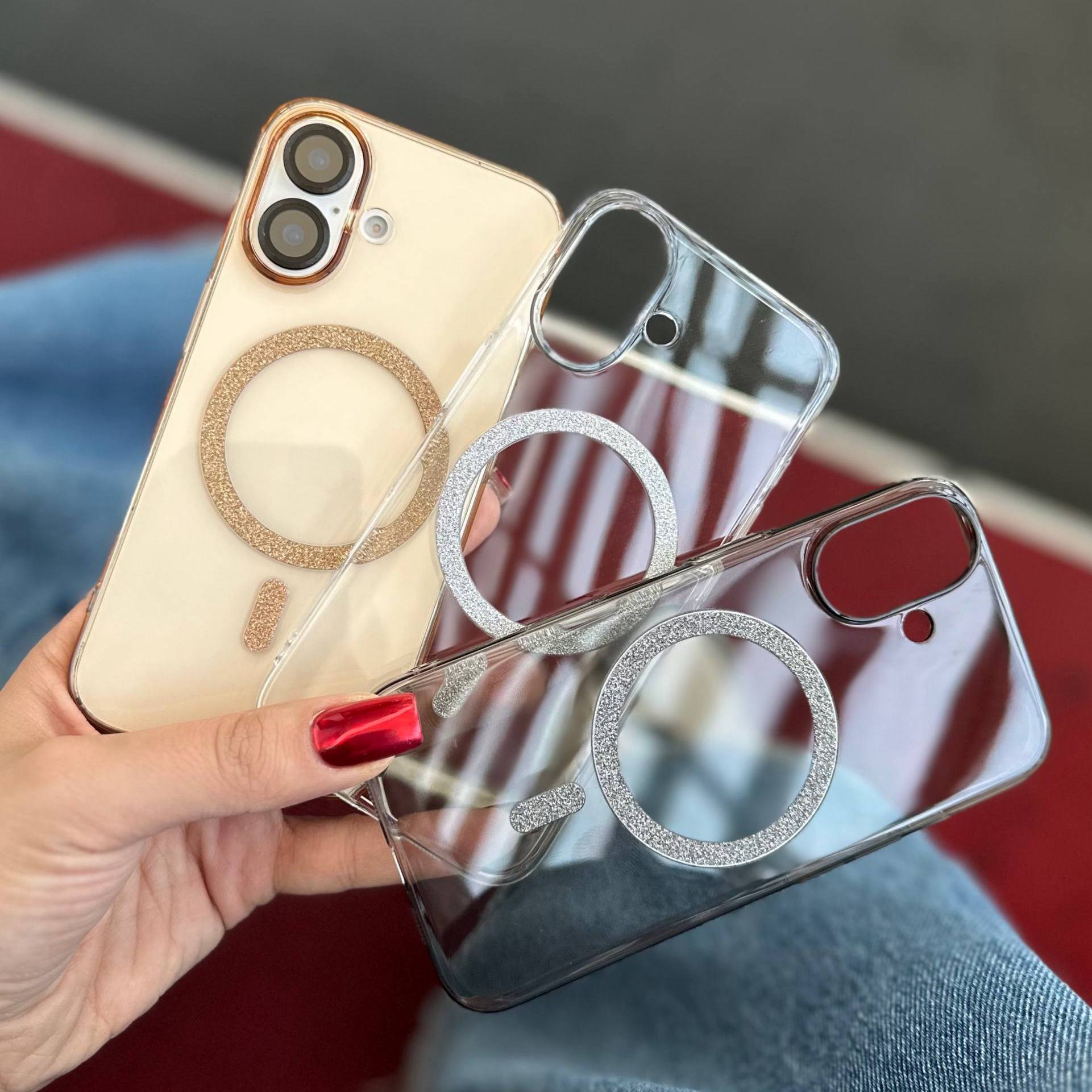 کاور شاین شفاف مگسیف دار برای اپل iPhone 16